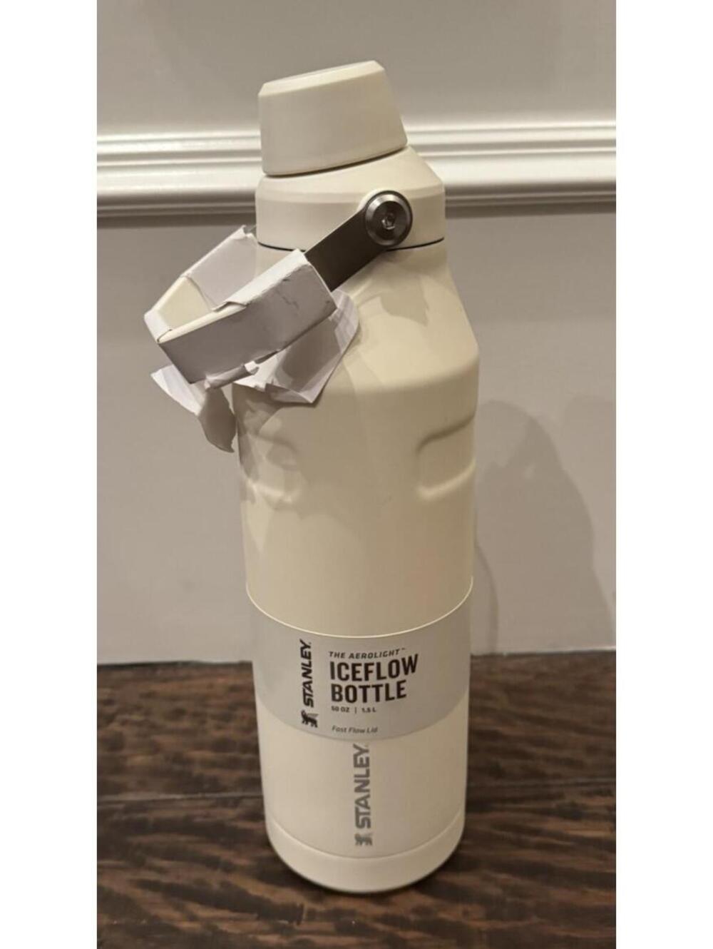 Stanley 50oz IceFlow Fast Flow Water Bottle Angled Spout Lid  Cream Color NEW